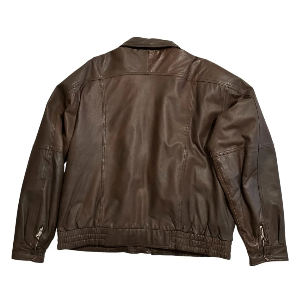 Burks Bay Leather Jacket Bomber Mens XXL North American Hunting Club Life Member